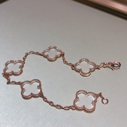 [Eterna Jewels]KLEEBKATT 5 MOTIV BERGKRISTALL-ARMBAND