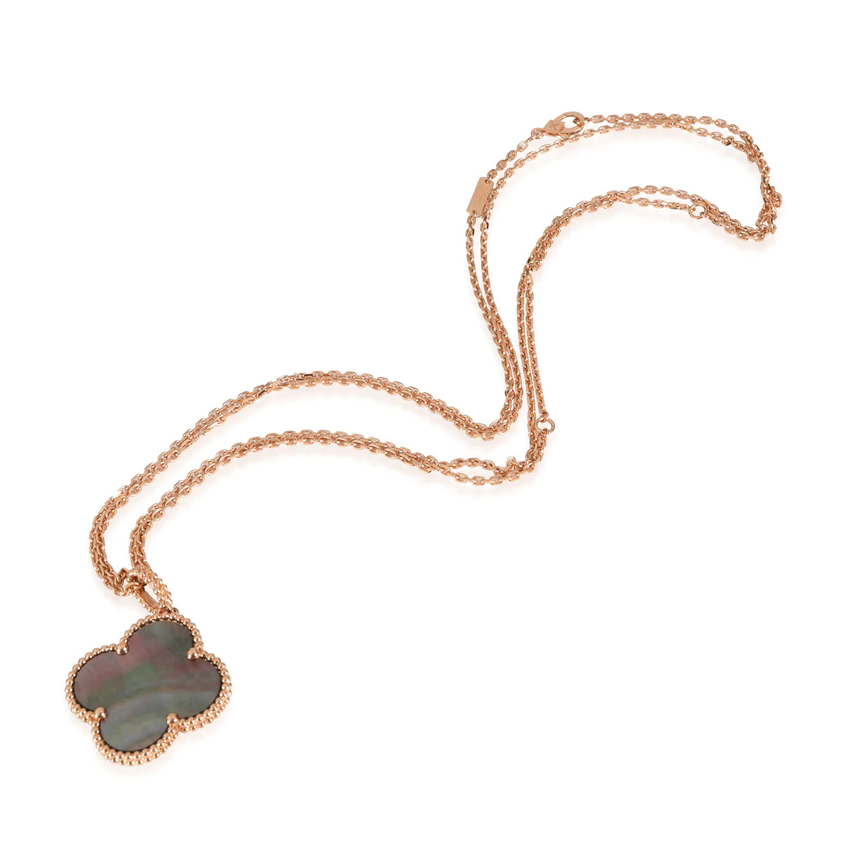 [Eterna Jewels]CLOVER 25MM GOLD DARK MOP BIG CLOVER HALSKETTE