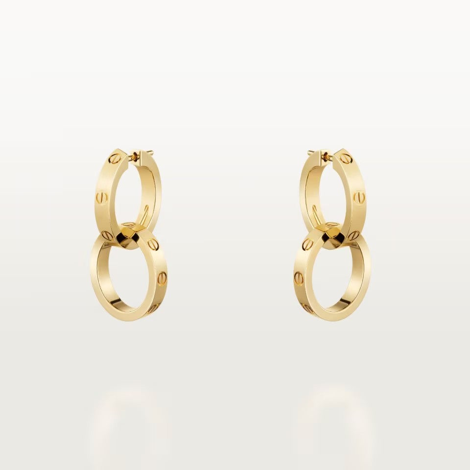 [Eterna Jewels]LOVE 3.3MM DANGLE EARRINGS