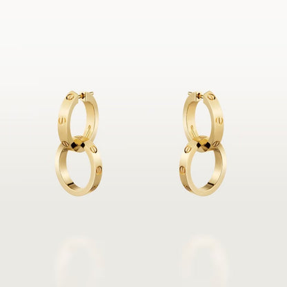 [Eterna Jewels]LOVE 3.3MM DANGLE EARRINGS