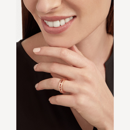 [Eterna Jewels]ZERO 1 ONE-BAND-RING MIT OFFENEM LOGO UND SPIRALE