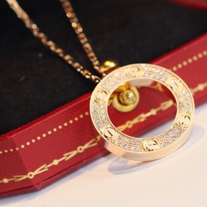 [Eterna Jewels]ラヴネックレス アジャスタブル ローズゴールド