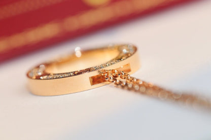 [Eterna Jewels]ラヴネックレス アジャスタブル ローズゴールド