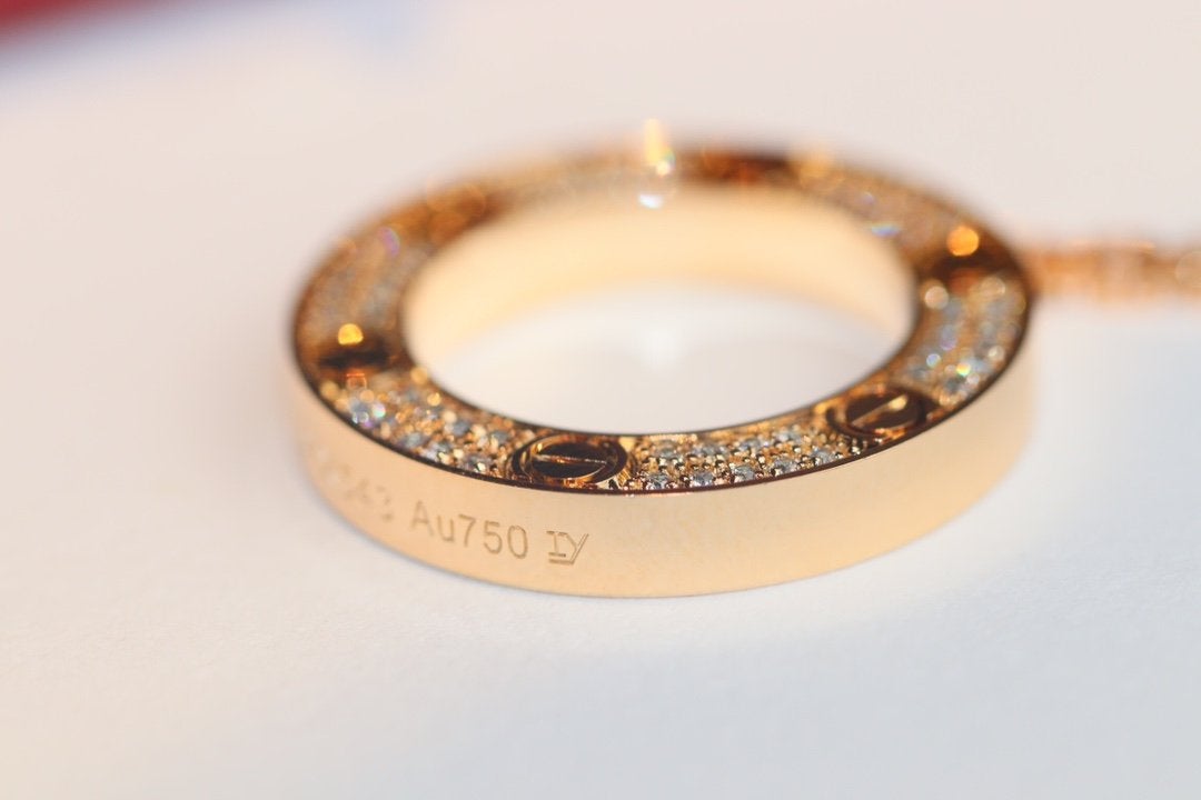 [Eterna Jewels]ラヴネックレス アジャスタブル ローズゴールド