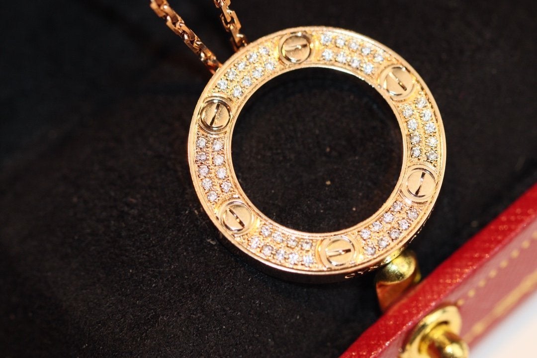 [Eterna Jewels]ラヴネックレス アジャスタブル ローズゴールド