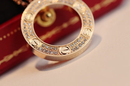 [Eterna Jewels]ラヴネックレス アジャスタブル ローズゴールド