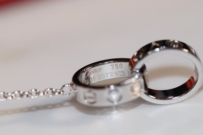 [Eterna Jewels]LOVE-HALSKETTE ROSÉGOLD UND SILBER