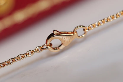 [Eterna Jewels]LOVE-HALSKETTE ROSÉGOLD UND SILBER