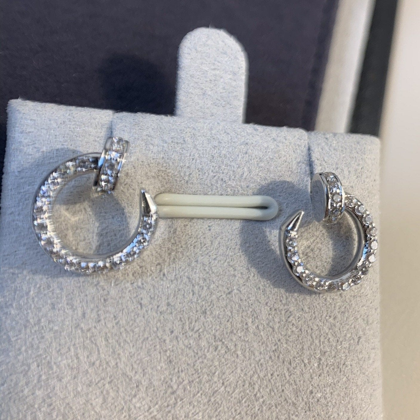 [Eterna Jewels]JUSTE EARRINGS SILVER DIAMONDS