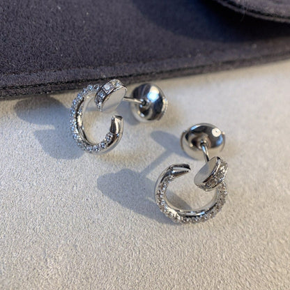 [Eterna Jewels]JUSTE EARRINGS SILVER DIAMONDS