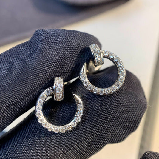 [Eterna Jewels]JUSTE EARRINGS SILVER DIAMONDS