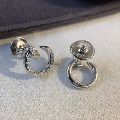 [Eterna Jewels]JUSTE EARRINGS SILVER DIAMONDS