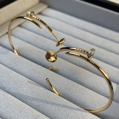 [Eterna Jewels]JUSTE OHRRINGE GOLD DIAMANTEN 1.8MM