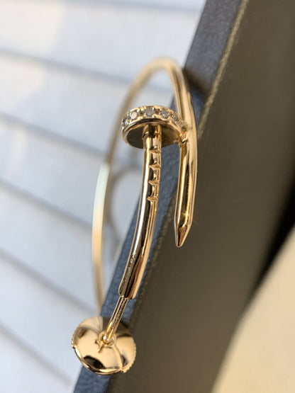 [Eterna Jewels]JUSTE OHRRINGE GOLD DIAMANTEN 1.8MM