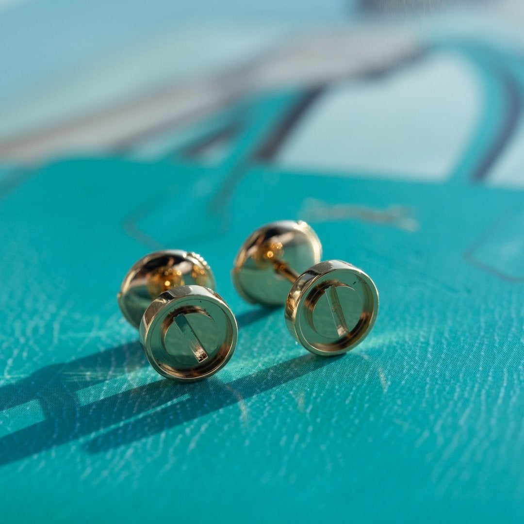 [Eterna Jewels]LOVE EARRINGS PINK GOLD 10MM