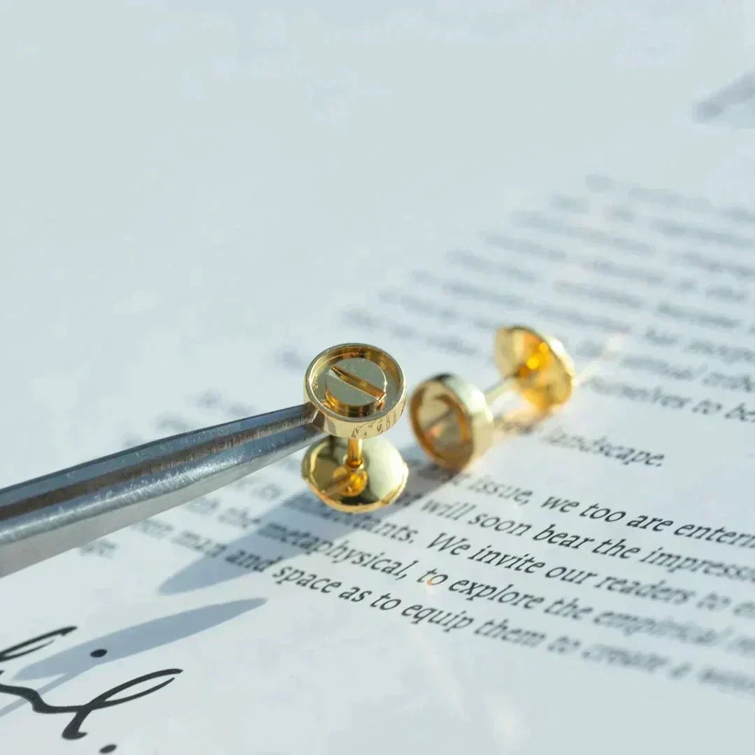 [Eterna Jewels]LOVE EARRINGS GOLD 10MM