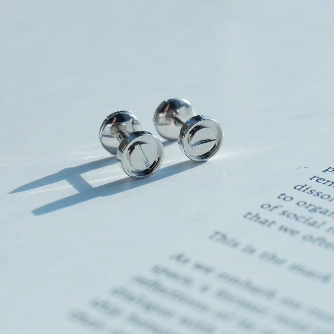 [Eterna Jewels]LOVE EARRINGS SILVER 10MM