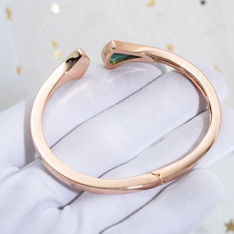[Eterna Jewels]DREAM BRACELET OFFENER MALACHIT ROSÉGOLD