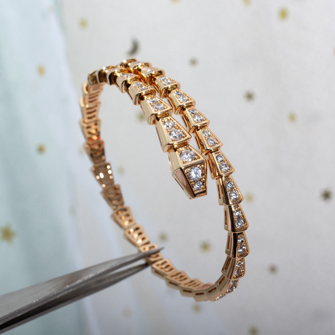 [Eterna Jewels]SERPENTI ARMREIF 6.8MM ROSÉGOLD DIAMANT