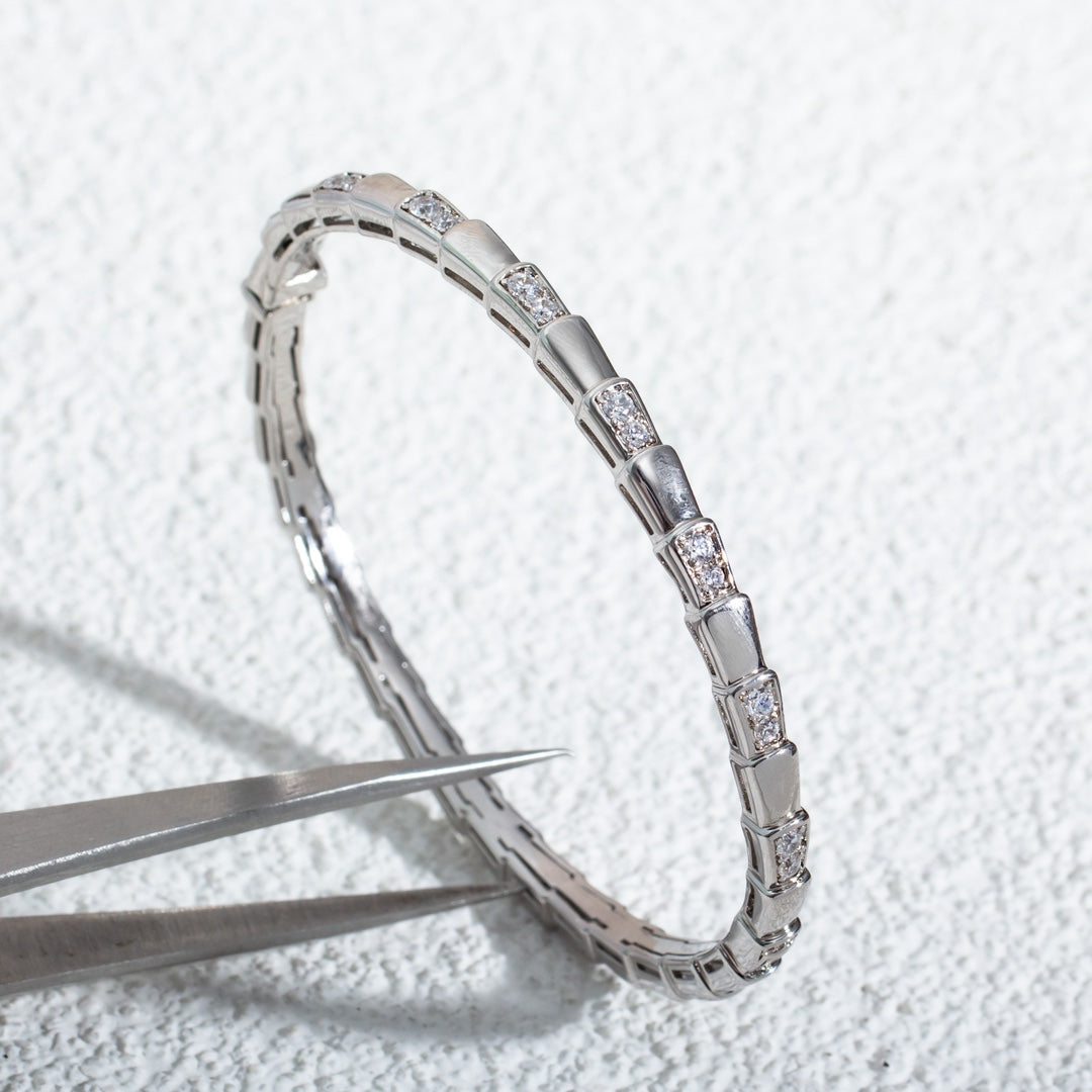 [Eterna Jewels]SCHLANGENARMBAND SILBER DIAMANT