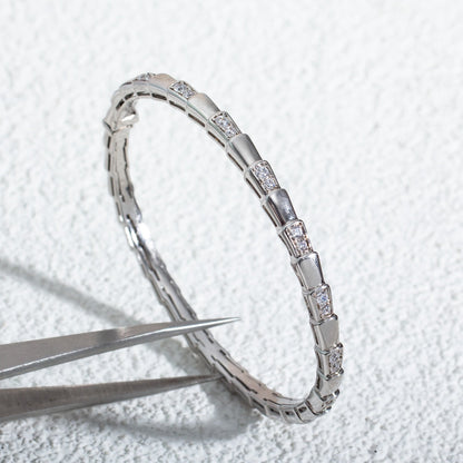[Eterna Jewels]SCHLANGENARMBAND SILBER DIAMANT