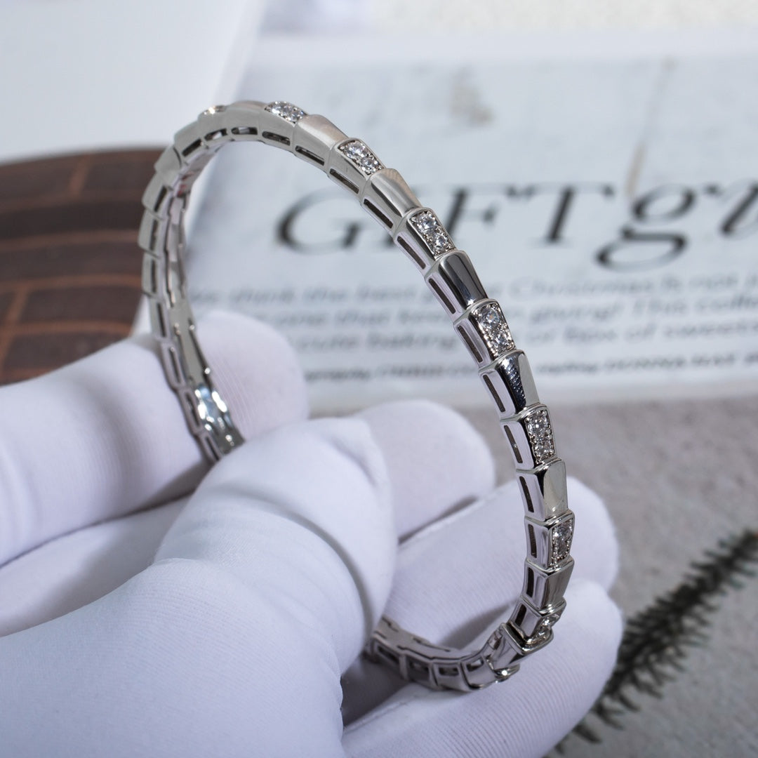 [Eterna Jewels]SCHLANGENARMBAND SILBER DIAMANT