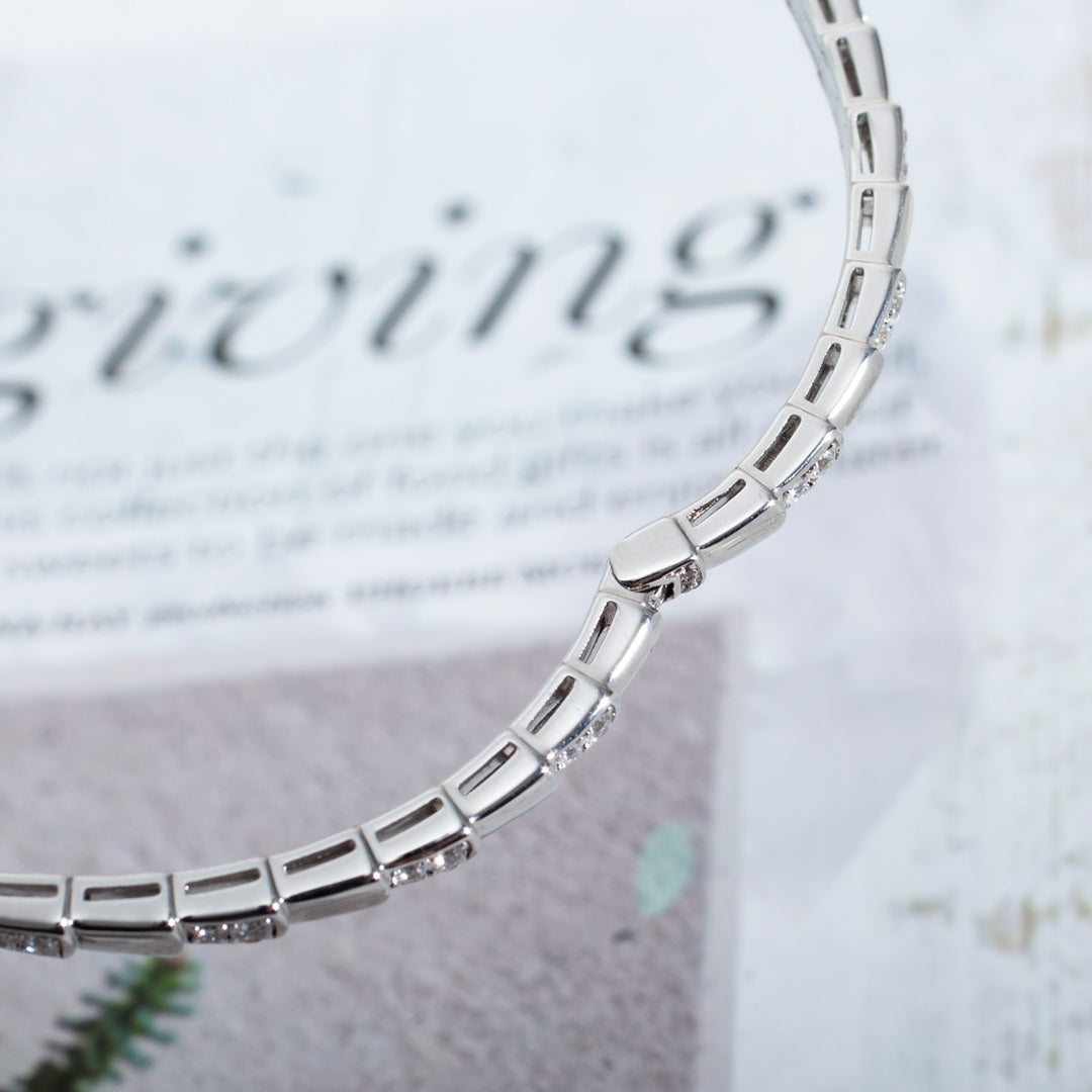 [Eterna Jewels]SCHLANGENARMBAND SILBER DIAMANT