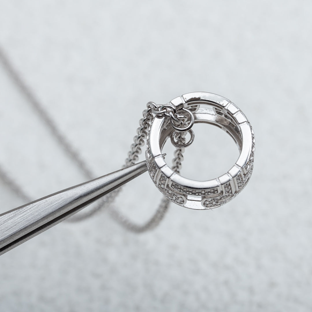 [Eterna Jewels]PARENTESI HALSKETTE SILBER DIAMANT