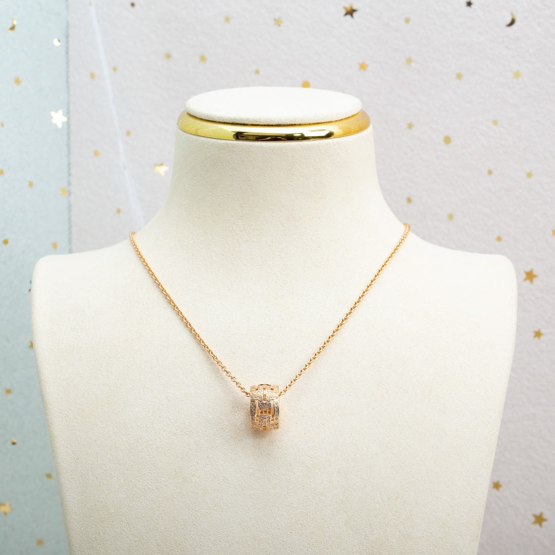 [Eterna Jewels] PARENTESI HALSKETTE ROSÉGOLD DIAMANT