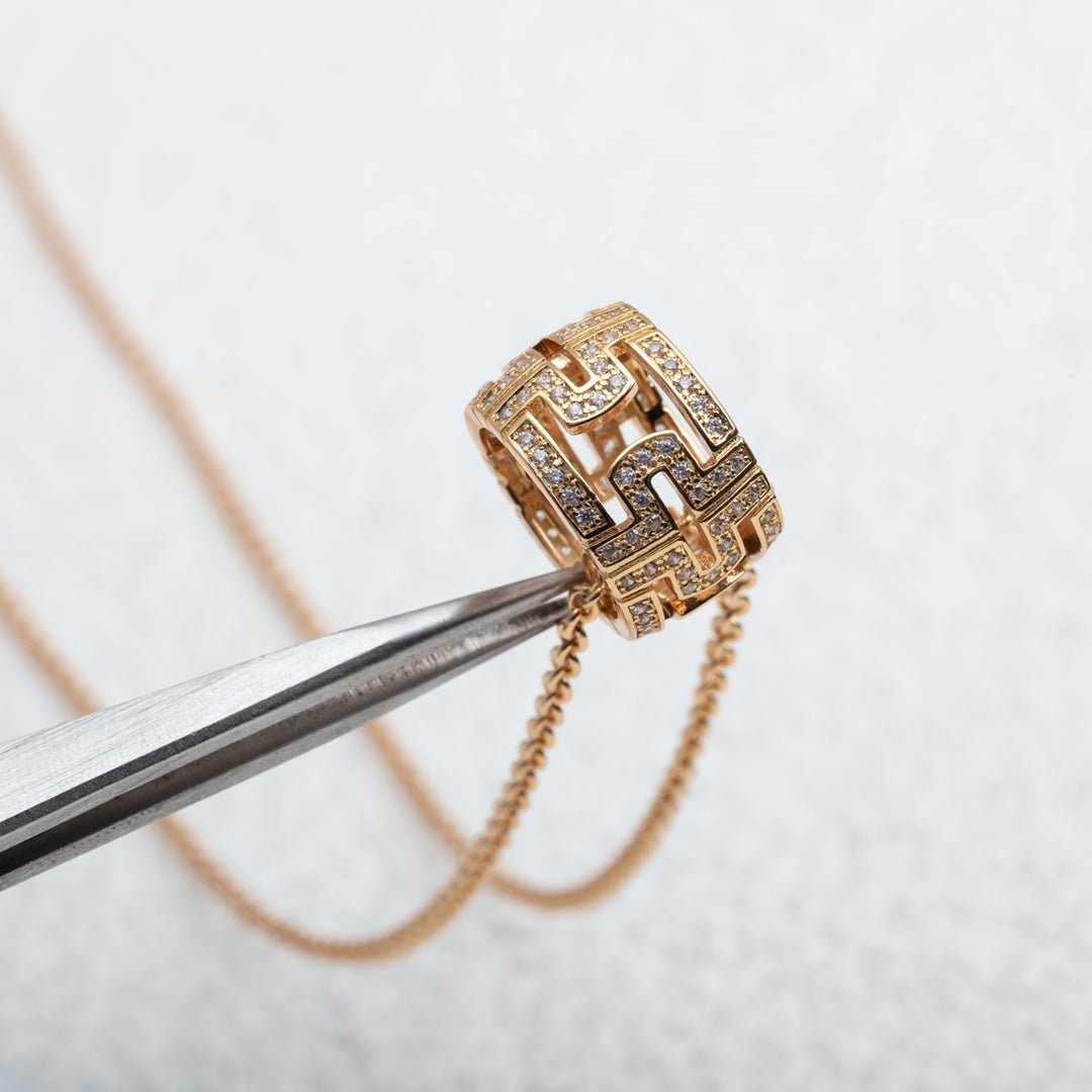 [Eterna Jewels] PARENTESI HALSKETTE ROSÉGOLD DIAMANT