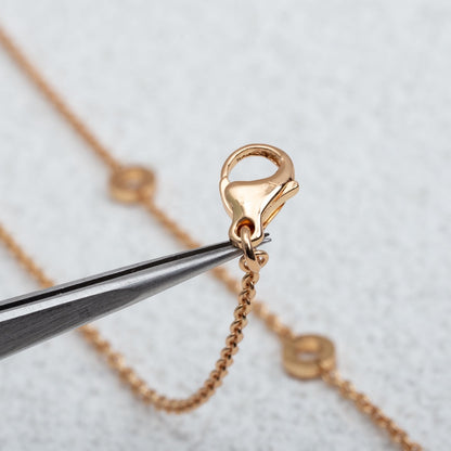[Eterna Jewels] PARENTESI HALSKETTE ROSÉGOLD DIAMANT