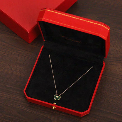 [Eterna Jewels]AMULETTE GOLD MALACHITE NECKLACE