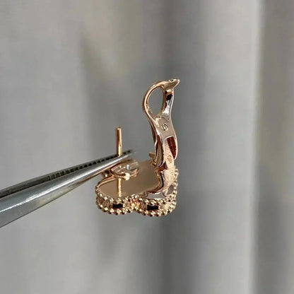[Eterna Jewels]KLEE MITTEL 1 MOTIVE ROSA MOP DIAMANT OHRRINGE