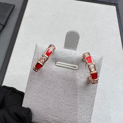 [Eterna Jewels]SERPENTI KARNEOL-OHRRINGE AUS ROSÉGOLD