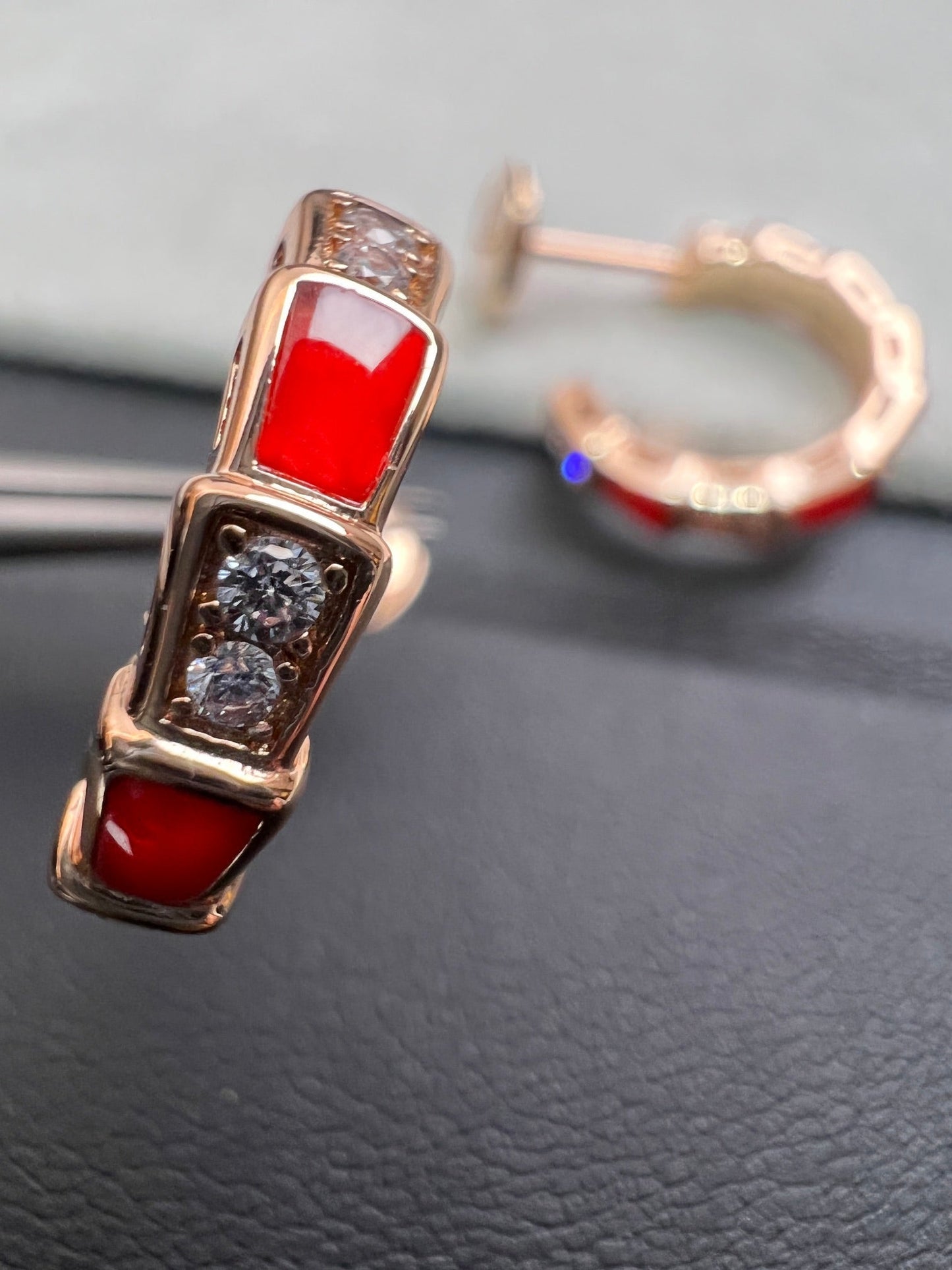 [Eterna Jewels]SERPENTI KARNEOL-OHRRINGE AUS ROSÉGOLD