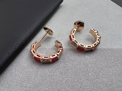 [Eterna Jewels]SERPENTI KARNEOL-OHRRINGE AUS ROSÉGOLD