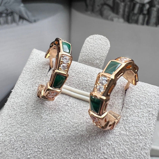 [Eterna Jewels]SERPENTI MALACHIT ROSÉGOLD OHRRINGE