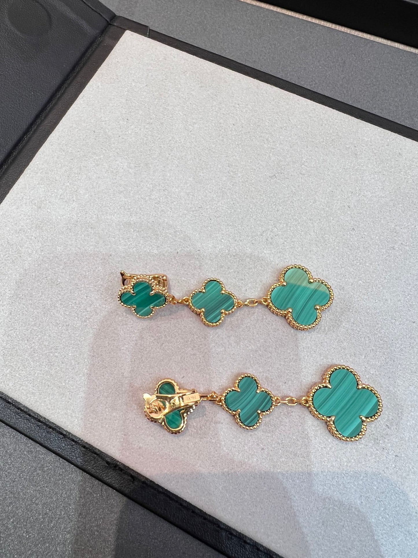 [Eterna Jewels]KLEE MALACHIT 3 MOTIVE GOLD