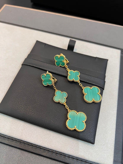 [Eterna Jewels]KLEE MALACHIT 3 MOTIVE GOLD