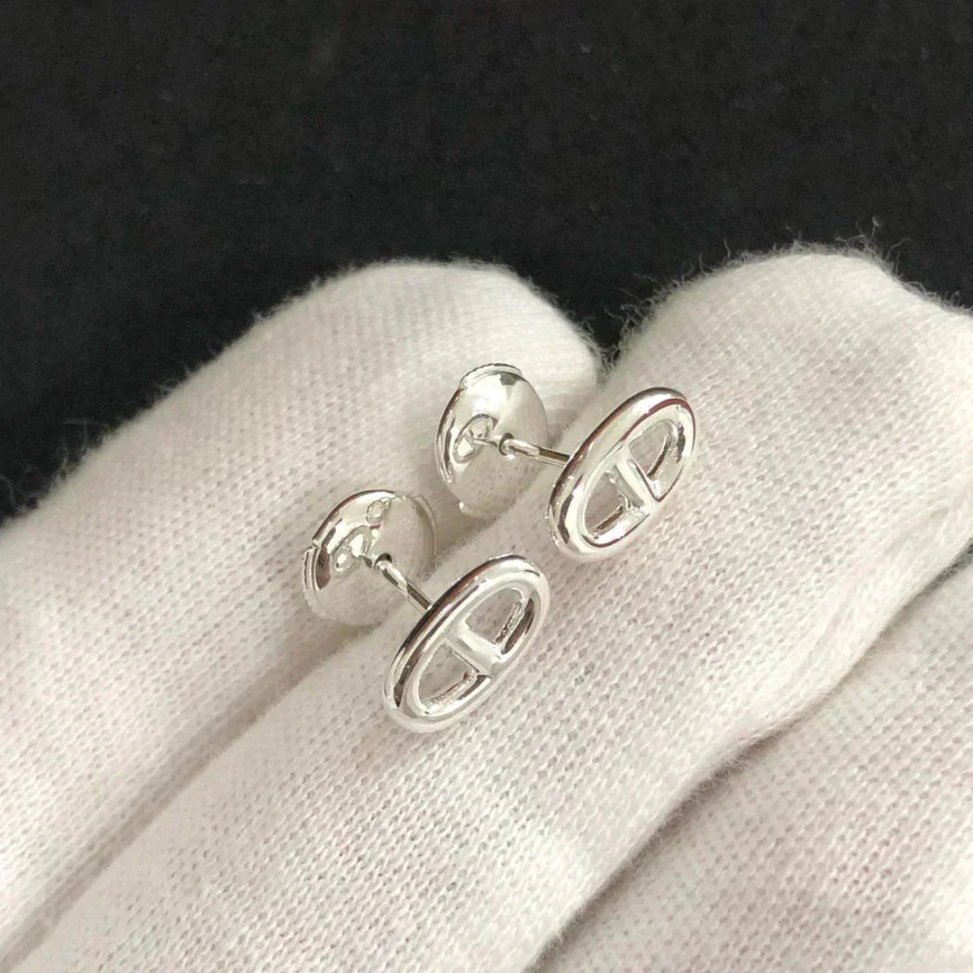 [Eterna Juwelen]KLEINE KETTENOHRRINGE GOLD UND SILBER