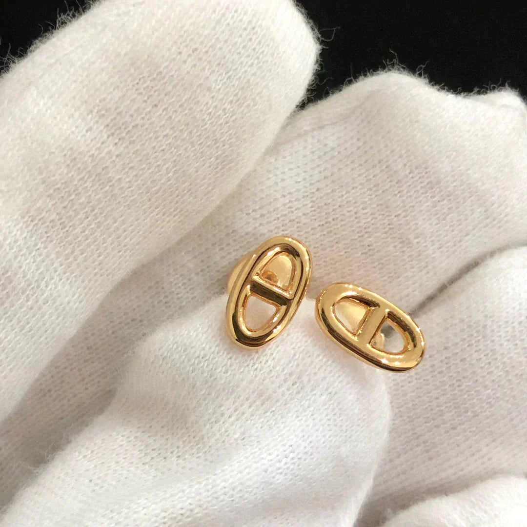 [Eterna Juwelen]KLEINE KETTENOHRRINGE GOLD UND SILBER