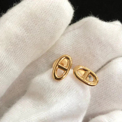 [Eterna Juwelen]KLEINE KETTENOHRRINGE GOLD UND SILBER