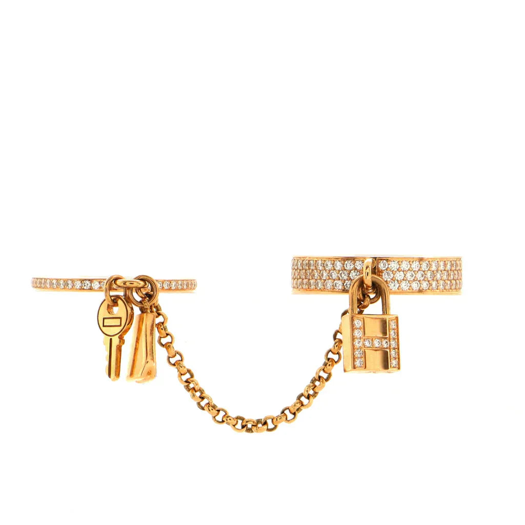 [Eterna Jewels]HM KELLY CLOCHETTE DOPPELRING AUS MIT DIAMANTEN