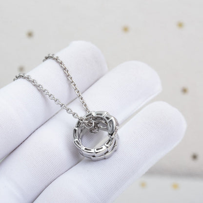 [Eterna Jewels]SCHLANGEN-SILBERHALSKETTE DIAMANT