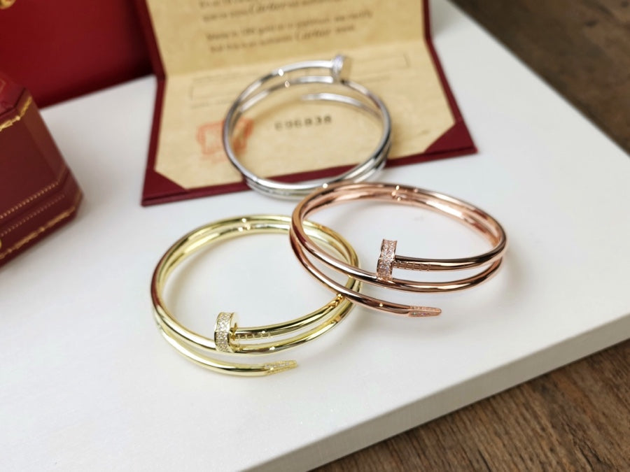[Eterna Jewels]JUSTE ARMBAND 3.5MM DOPPELREIHIGER DIAMANT