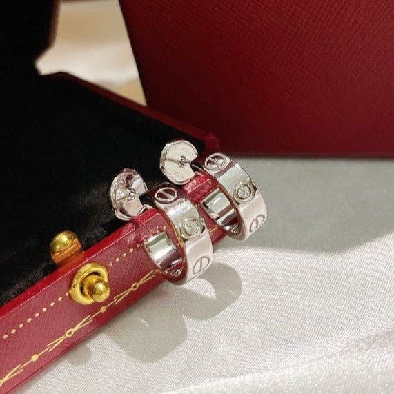 [Eterna Jewels]LOVE EARRINGS 5.7MM 2 DIAMONDS