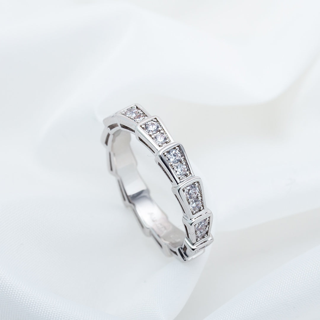 [Eterna Jewels]SERPENTI RING SILBER DIAMANT PFLASTERUNG 3MM