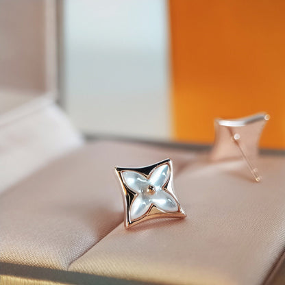 [Eterna Jewels]STAR MOP PINK GOLD OHRRINGE