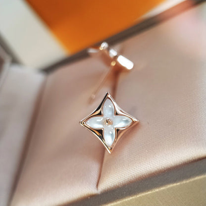 [Eterna Jewels]STAR MOP PINK GOLD OHRRINGE