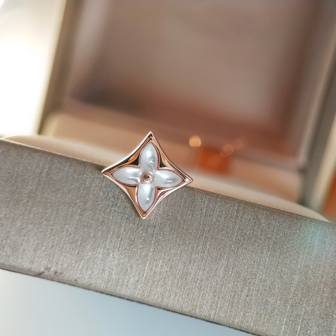 [Eterna Jewels]STAR MOP PINK GOLD OHRRINGE